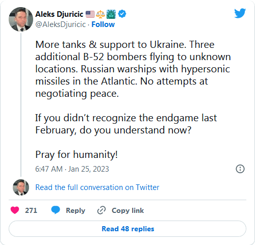 Click to Enlarge

Name: Screenshot_2023-01-26 German Foreign Minister Just Said The Quiet Part Out Loud On Ukraine.png
Size: 19 KB